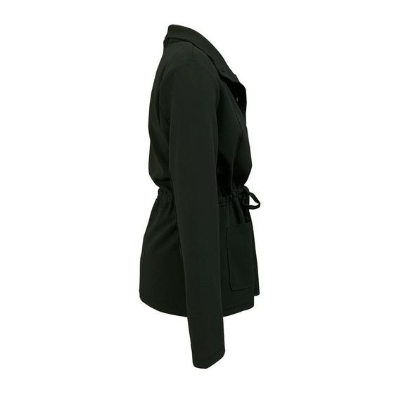 Imagem de Parka Malha Dupla Miss Joy Feminino Manga Longa Preto 6559