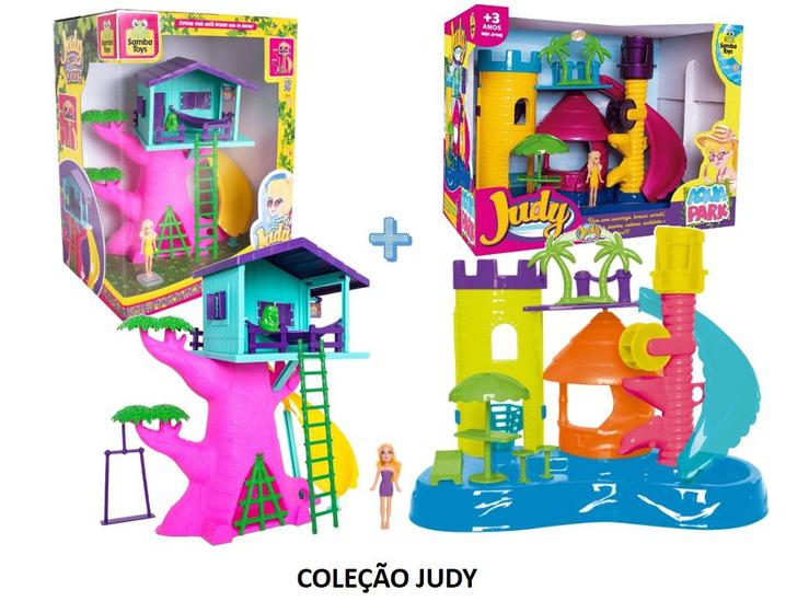 Imagem de Parque aquático da Judy + Casa na Arvore da Judy com boneca e acessorios Samba Toys