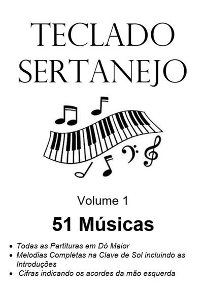 Imagem de Partituras Teclado Sertanejo  51 músicas impresso