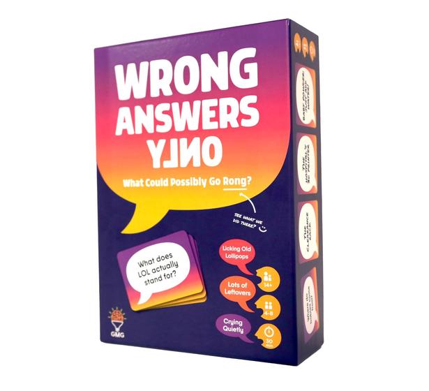 Imagem de Party Game Gray Matters Games Wrong Answers, apenas 8 jogadores