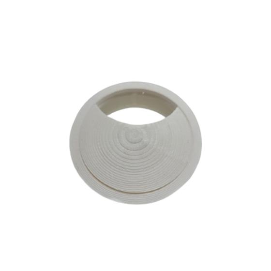 Imagem de Passa fio branco 46mm plastico 3d Pacote