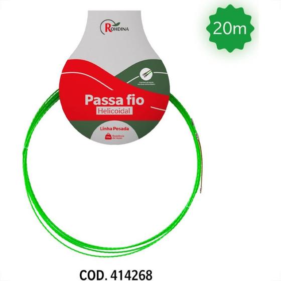 Imagem de Passa Fio Helicoidal Rohdina 20M Pesada