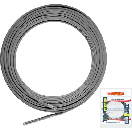 Imagem de Passa Fio Nylon Megatron Com Cabo Aco 10M