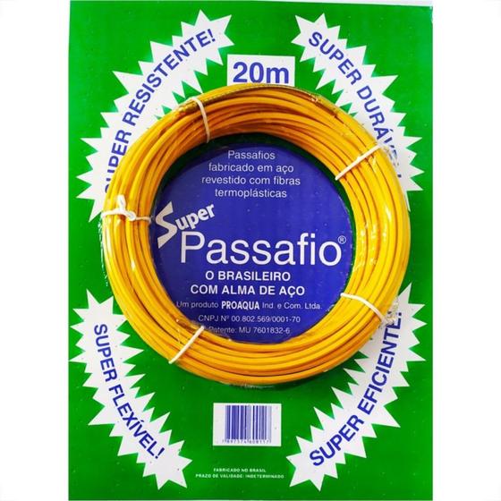 Imagem de Passa Fio Nylon Proaqua Cabo Aco 20 Super 20