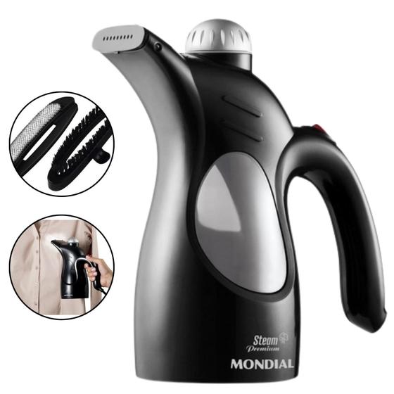 Imagem de Passadeira A Vapor Vp-01 Steam Premium Preta Bivolt Mondial