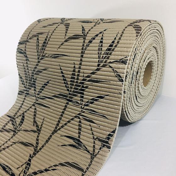 Imagem de Passadeira Antiderrapante Rolo 43cm x 7m Bambu Marrom