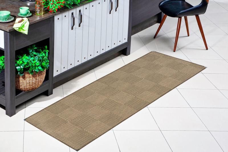 Imagem de Passadeira Cozinha Sisal 50x1,50 Antiderrapante Mescla KS68 - LANCER