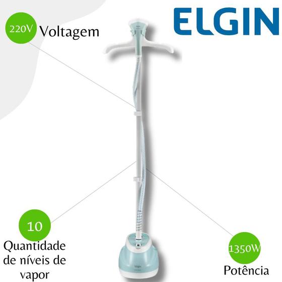 Imagem de Passadeira De Roupa Vapor Vertical Elgin STM10 Branco - 220V