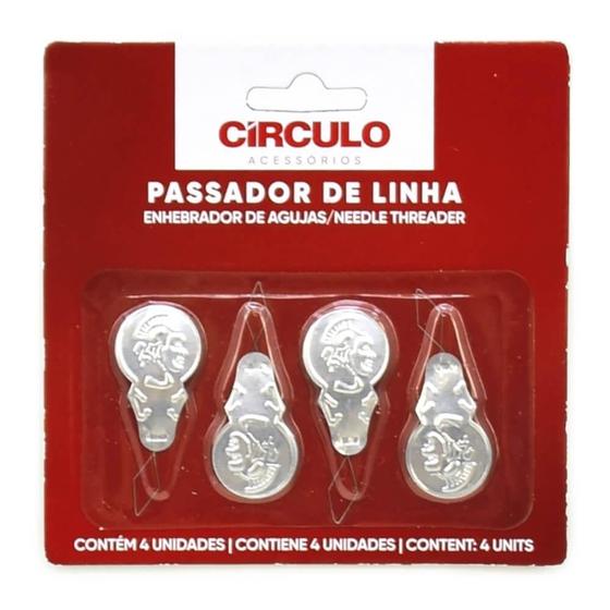 Imagem de Passador de Linha Círculo - 4 Unidades