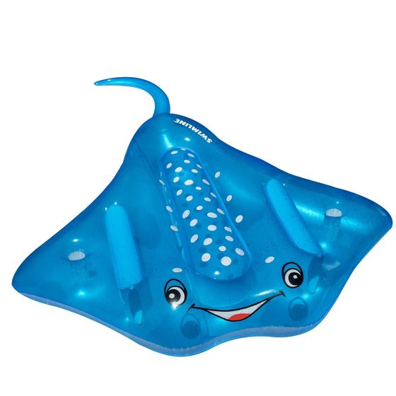 Imagem de Passeio de piscina inflável em Swimline Manta Ray Blue 213x185x36cm