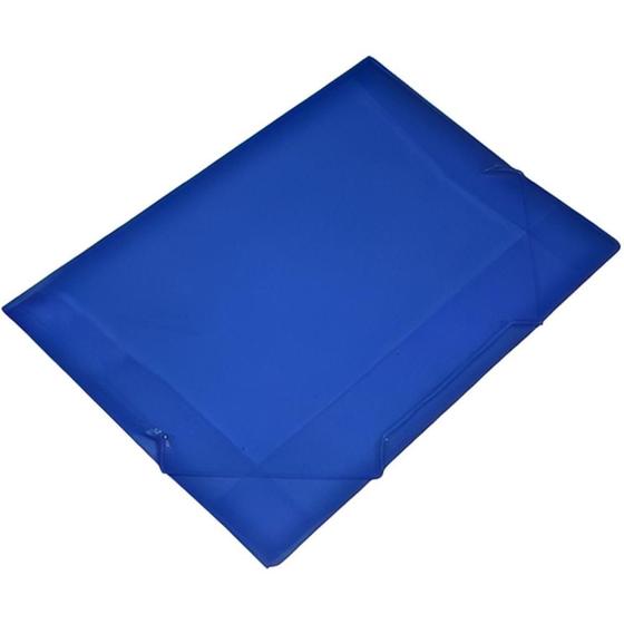 Imagem de Pasta ABA Elástica Plástica Mini Azul SOFT Pacote com 10