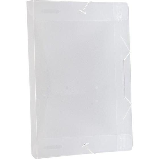 Imagem de Pasta ABA Elastica Plastica Oficio 30 MM Cristal PCT.C/10