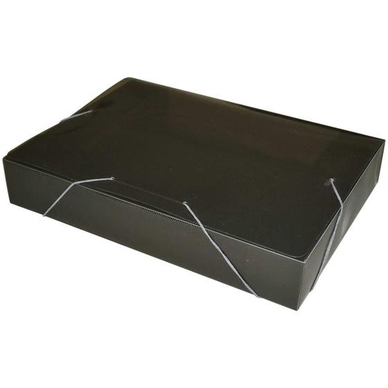 Pasta ABA Elastica Plastica Oficio 55MM Fume Menor preço em Pasta ABA Elastica Plastica Oficio 55MM Fume