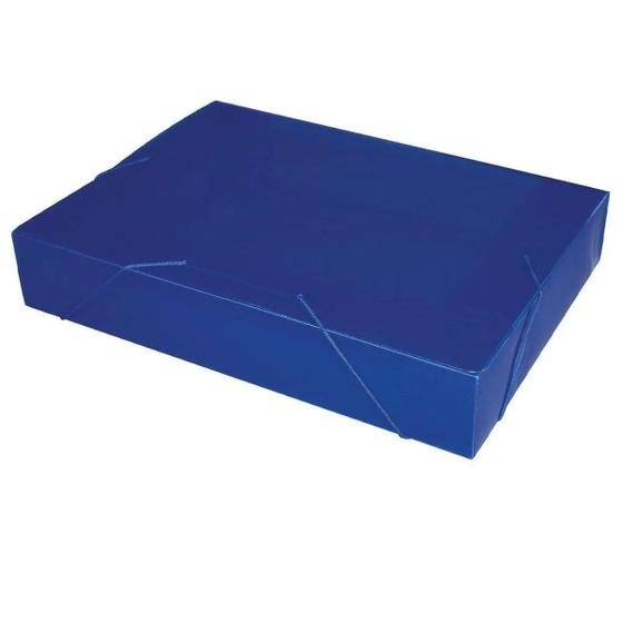 Imagem de Pasta Aba Elastica Plastica Oficio 55mm Pacote Com 10