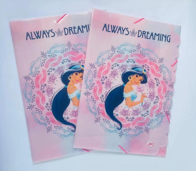 Imagem de Pasta aba elástica - princesa jasmine