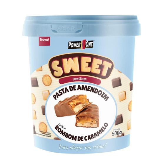 Pasta Amendoim Power One Sweet 500G Saborizada Churros Menor preço em Pasta Amendoim Power One Sweet 500G Saborizada Churros