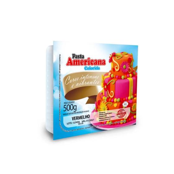 Imagem de Pasta americana colorida arcolor 500g