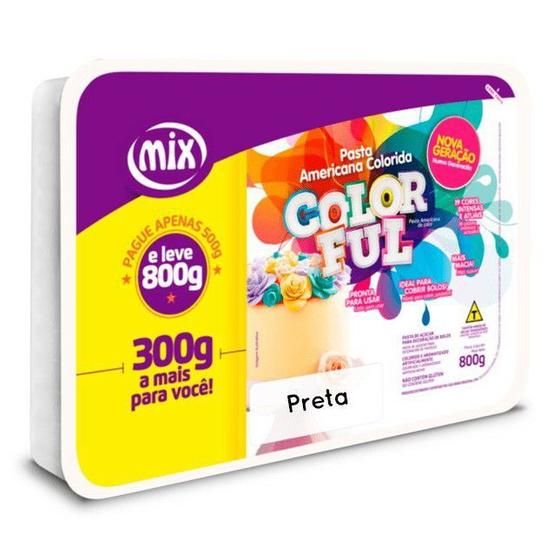 Pasta americana mix preta 800g Pasta Americana Magazine Luiza