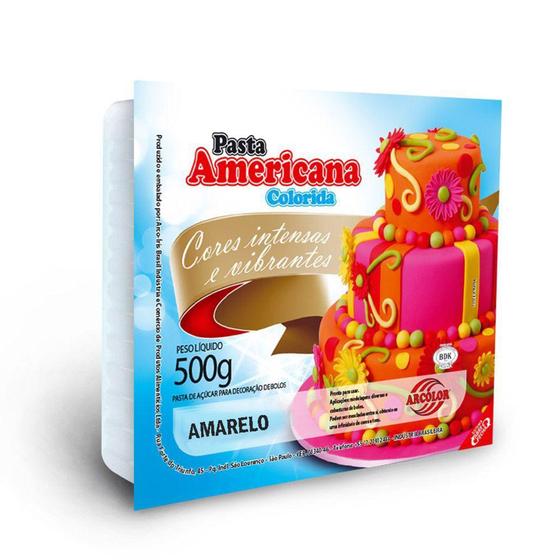Imagem de Pasta Americana Pronta Amarelo 500g - Arcolor
