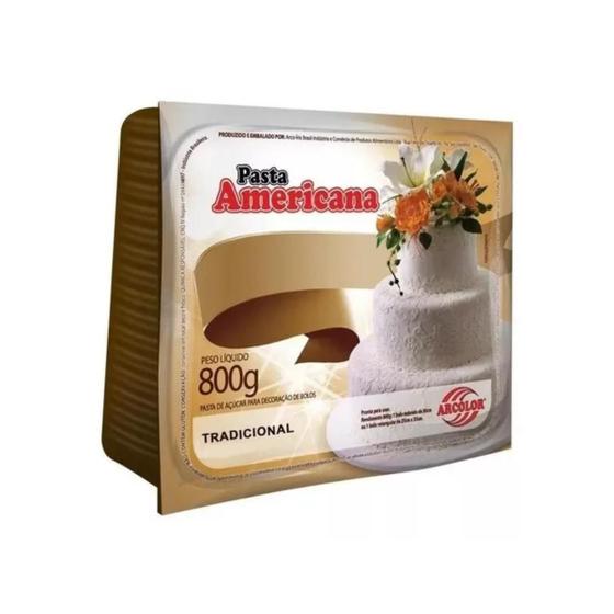 Imagem de Pasta Americana Tradicional Arcolor 800g Cx C/6