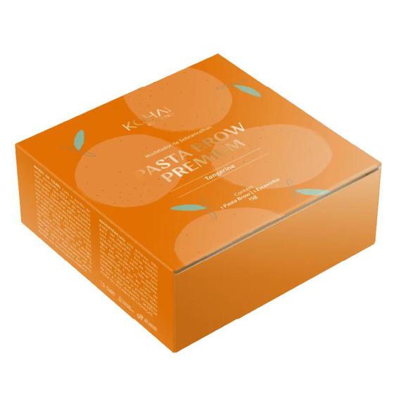 Imagem de Pasta Brow Modeladora Para Sobrancelhas Kohai 15g Premium Tangerina Maquiagem