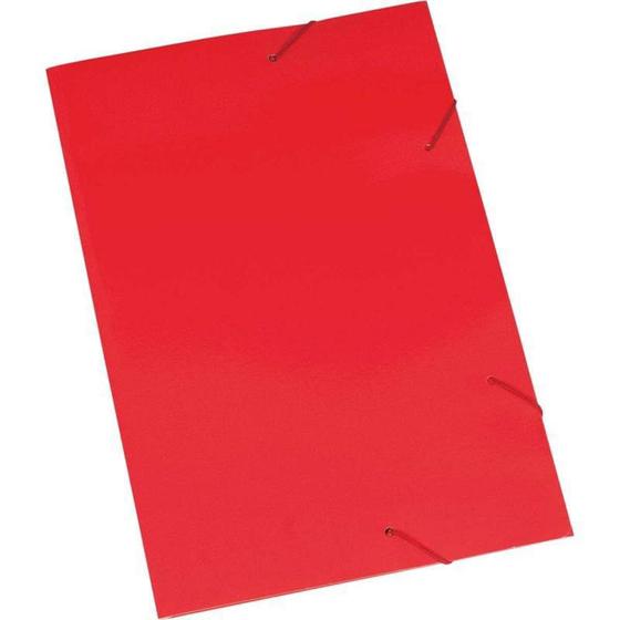 Imagem de Pasta cartão 60 kg -  vermelho caba e elastico - FRAMA