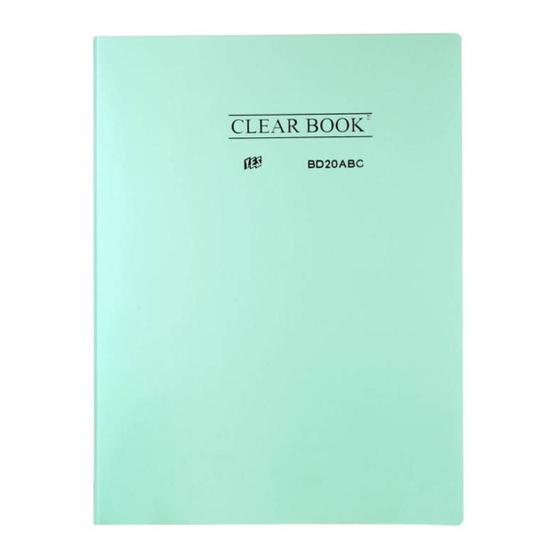 Imagem de Pasta Catálogo A4 com 20 Folhas Clearbook Yes Cores Pastel