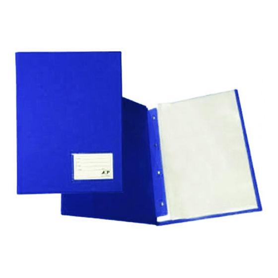 Imagem de Pasta Catálogo PVC c/ 20 envelopes médio ACP Azul - Ref. 132