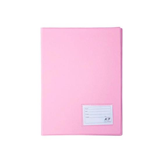 Imagem de Pasta Catálogo Rosa A4 Com Visor E 20 Envelopes Acp 01Un