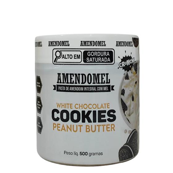 Imagem de Pasta Choc Branco com Cookies 500g Amendomel 