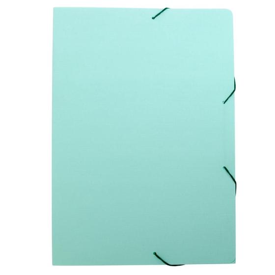 Imagem de Pasta com Aba e Elástico Ofício Fina Linho Serena Dello - Verde Pastel