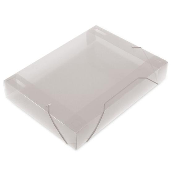 Pasta com Aba Elástico Ofício 55mm 245x55x335mm Soft Cristal Menor preço em Pasta com Aba Elástico Ofício 55mm 245x55x335mm Soft Cristal