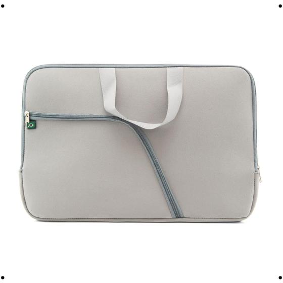 Imagem de Pasta Com Bolso Preto Case Capa Reforçada Neoprene Para Notebook