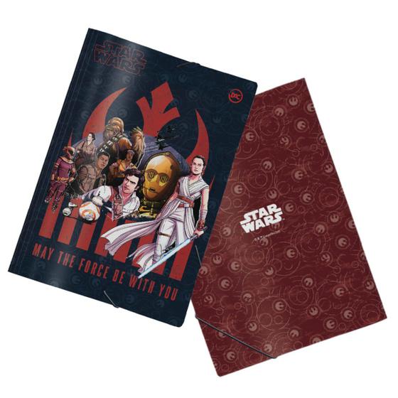 Imagem de Pasta com Elástico Personagens Star Wars Oficial DAC