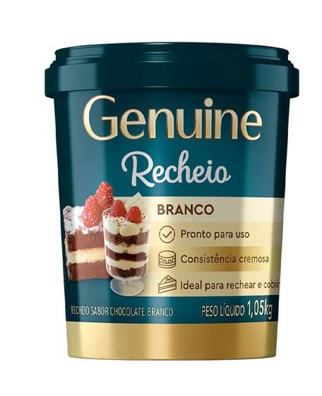 Imagem de Pasta Cremosa Recheio Chocolate Branco 1,05kg - Genuine