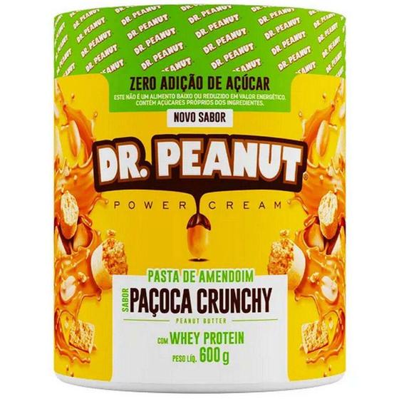 Imagem de Pasta de Amendoim (600g) - Paçoca Crunchy - Dr Peanut