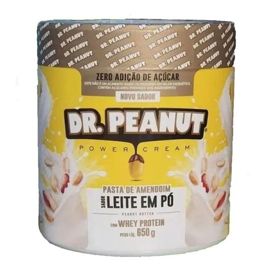 Imagem de Pasta de Amendoim - 650g Leite em Pó com Whey Isolado - Dr. Peanut