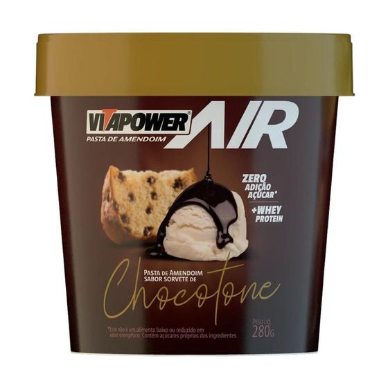 Imagem de Pasta De Amendoim Air Sorvete 280g - Vitapower