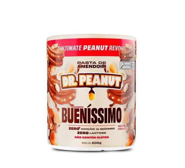 Imagem de Pasta de Amendoim Buenissimo com whey protein 600g Dr Peanut