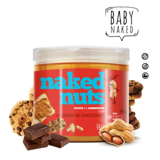 Imagem de Pasta de Amendoim com Cookies de Chocolate (150g) - Naked Nuts