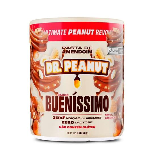 Pasta De Amendoim Com Whey Protein 600g Dr Peanut