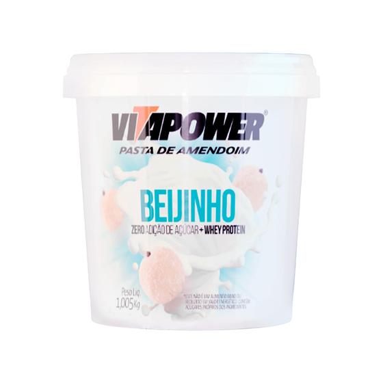Pasta de Amendoim Com Whey Protein Sabor Beijinho 1,005 Kg Vitapower Menor preço em Pasta de Amendoim Com Whey Protein Sabor Beijinho 1,005 Kg Vitapower