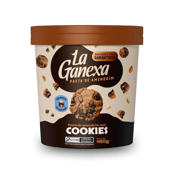 Imagem de Pasta de Amendoim Cookies 450 g - La Ganexa