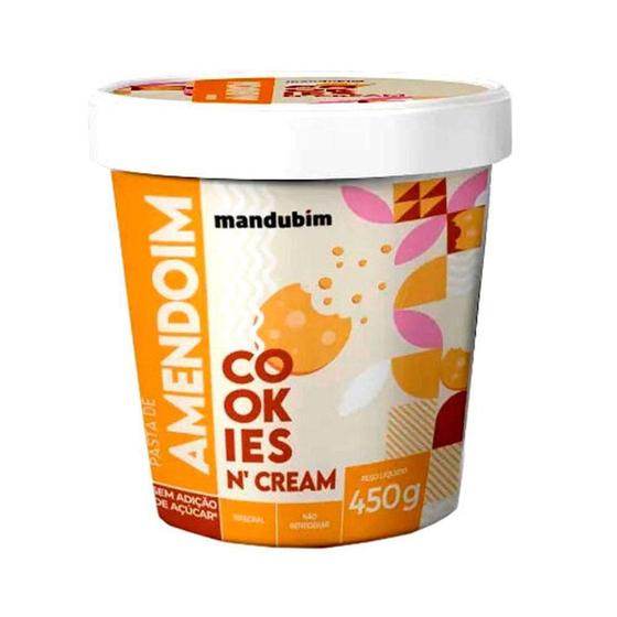 Imagem de Pasta de Amendoim Cookies and Cream Mandubim 450g