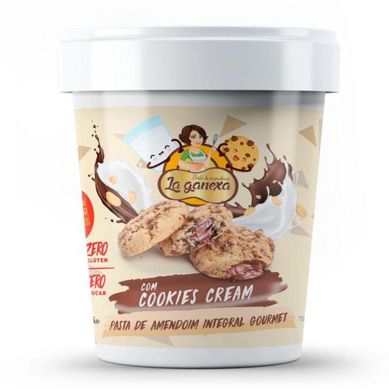 Imagem de Pasta de Amendoim Cookies Cream (450g) - La Ganexa