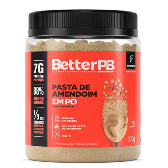 Imagem de Pasta de Amendoim em Pó 210g BetterPB - Better PB