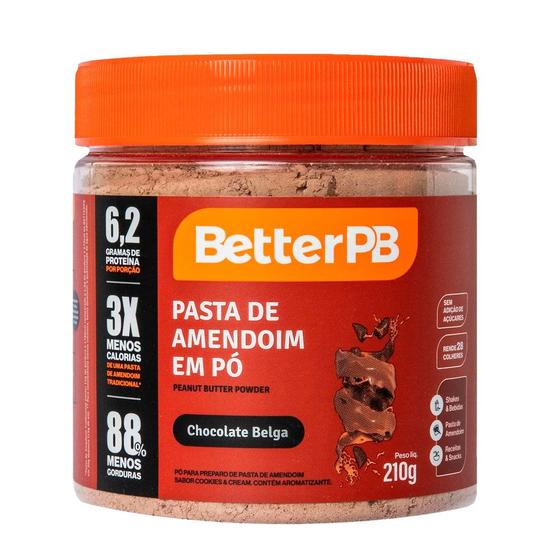 Imagem de Pasta de Amendoim em Pó Chocolate Belga BetterPB 210g