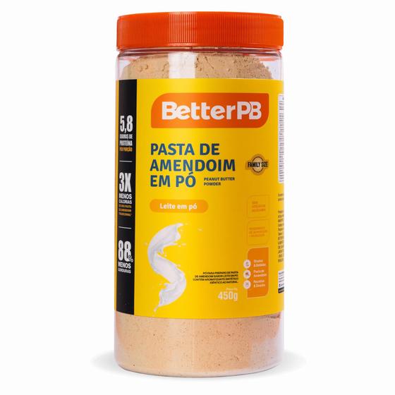 Imagem de Pasta De Amendoim Em Pó Zero 450g Better Pb Sabores