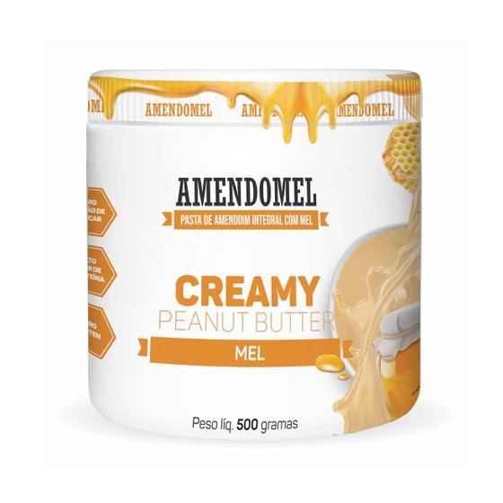Imagem de Pasta De Amendoim Integral Com Mel 500g Amendomel
