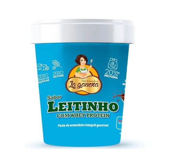 Imagem de Pasta de Amendoim Integral Gourmet (450g) - Leite Ninho c/ Whey Protein